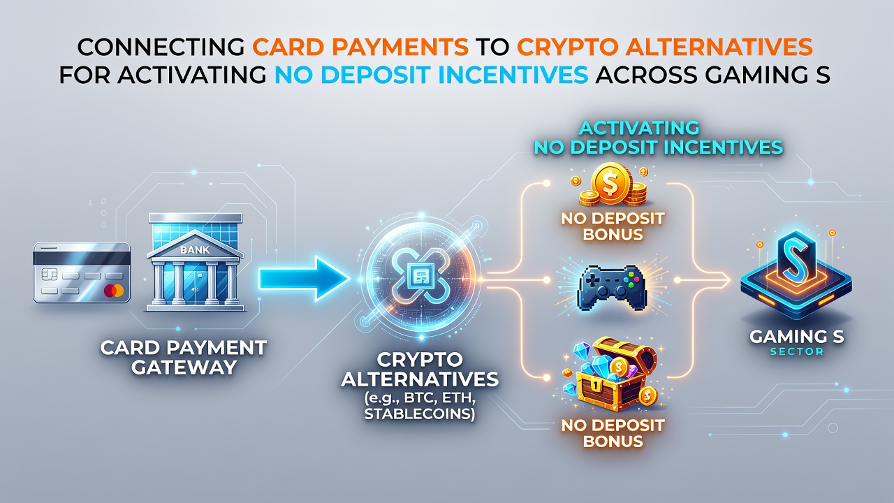 Diagram depicting hybrid payment flows from cards to crypto wallets within casino software systems